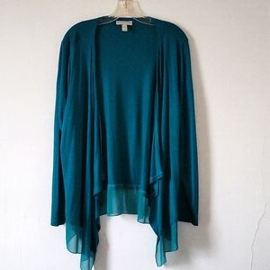 Dana Buchman Open Front Cardigan Shirt